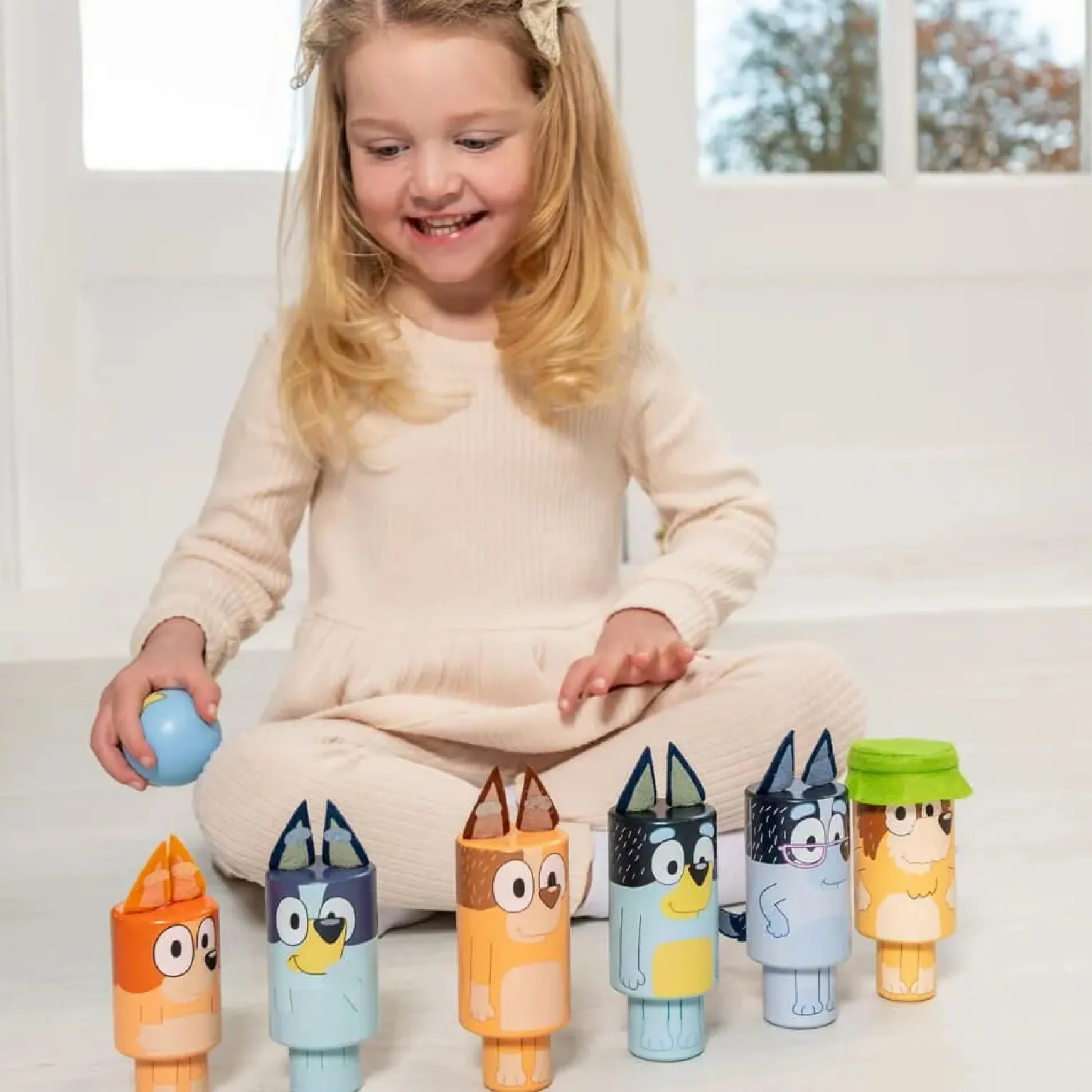 Bluey Wooden Character Skittles