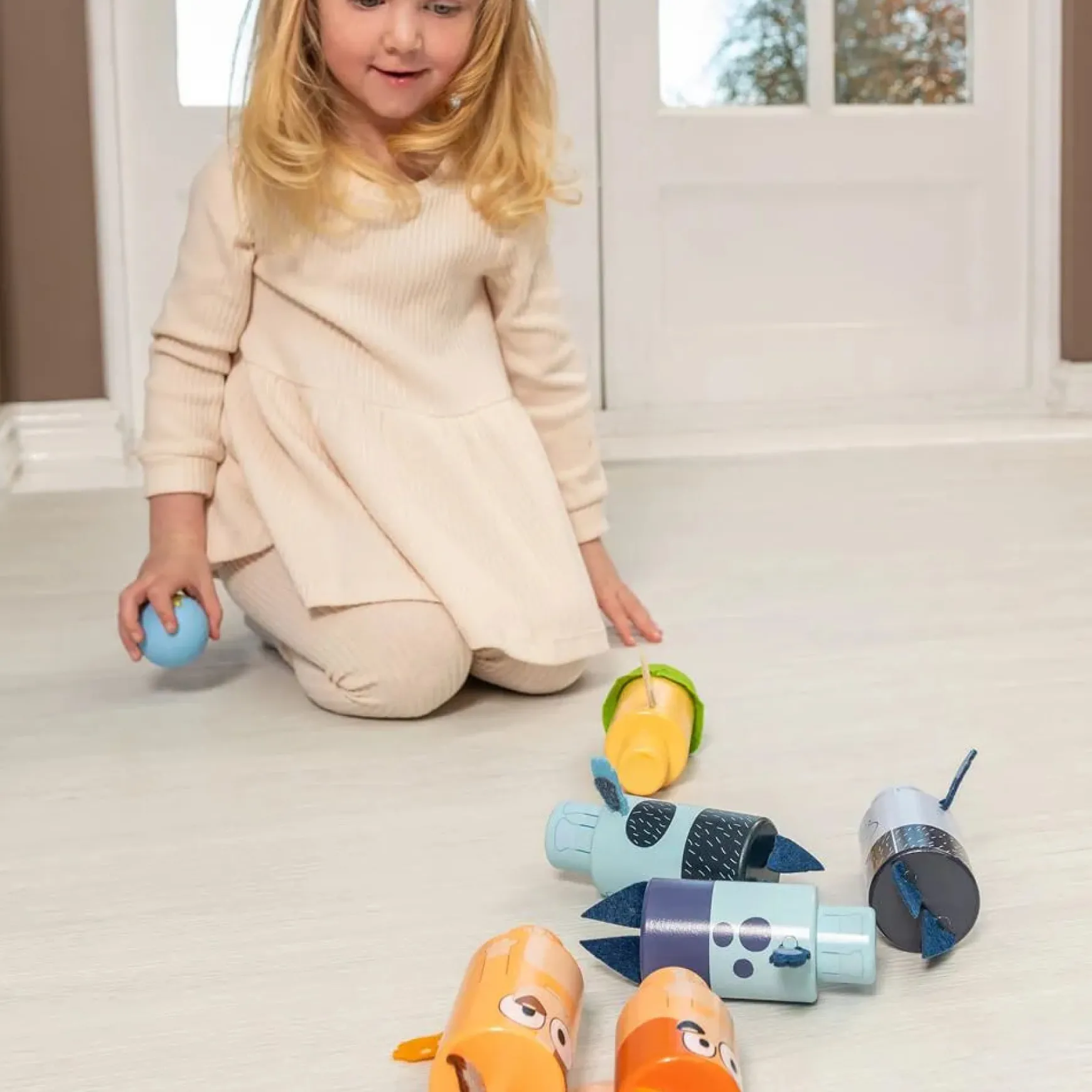 Bluey Wooden Character Skittles