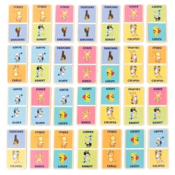 Bluey Wooden Dominoes