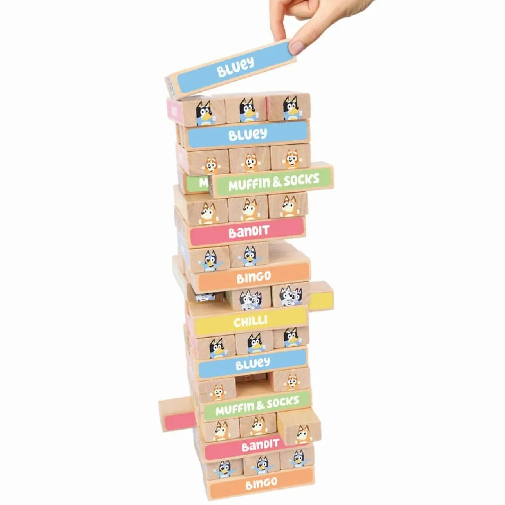 Bluey Wooden Tumbling Tower
