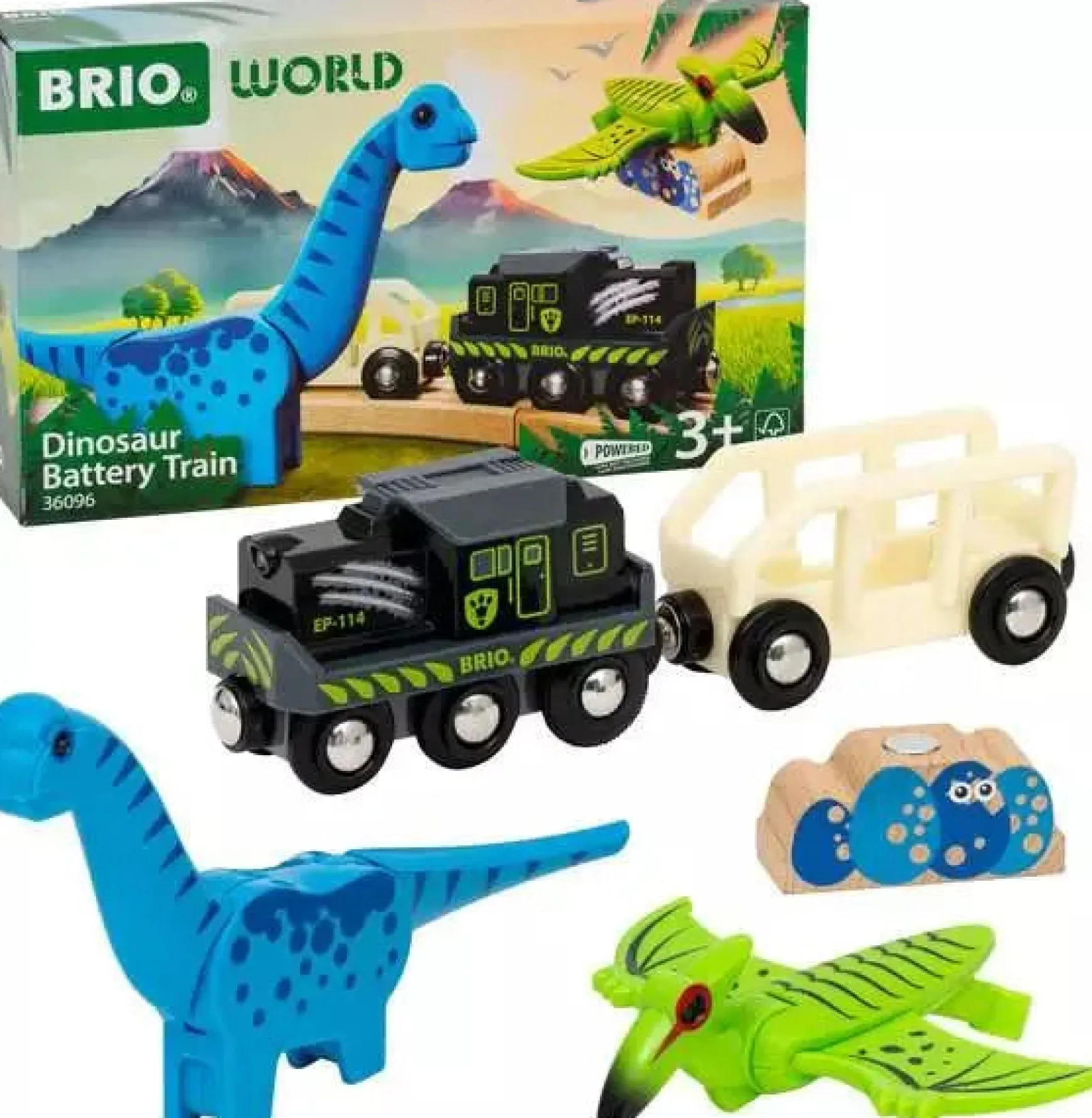 Brio - Dinosaur Battery Train 5 pieces