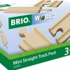 BRIO - Mini Straight Track Pack 4 pieces