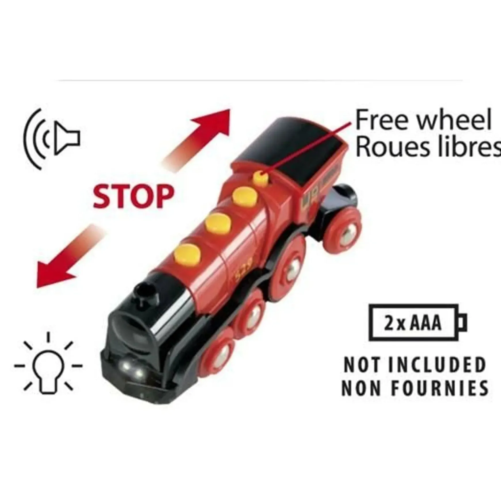 BRIO BO - Mighty Red Action Locomotive