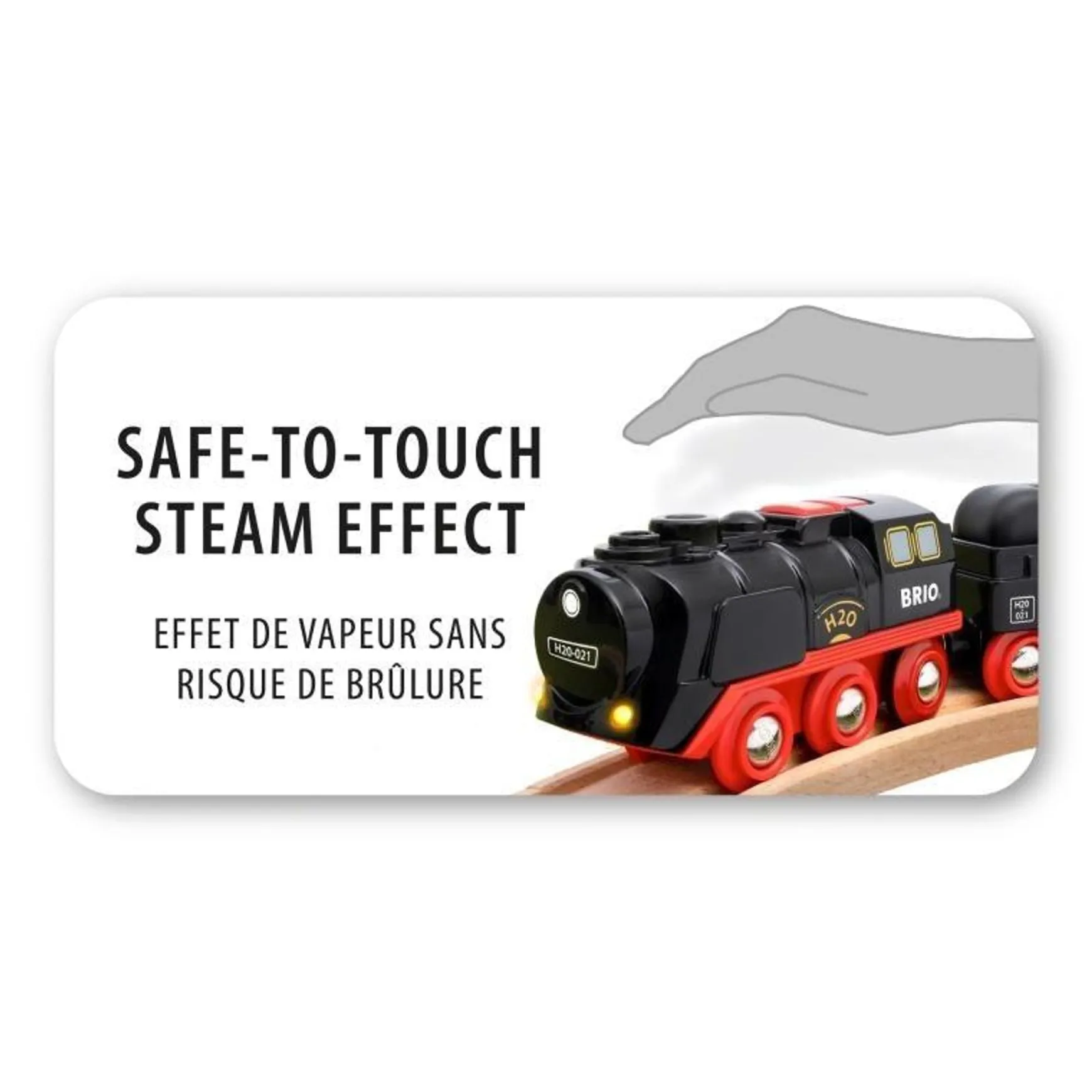 BRIO BO - Steaming Train 3 pieces