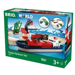 BRIO Set - Cargo Harbour Set 16 pieces