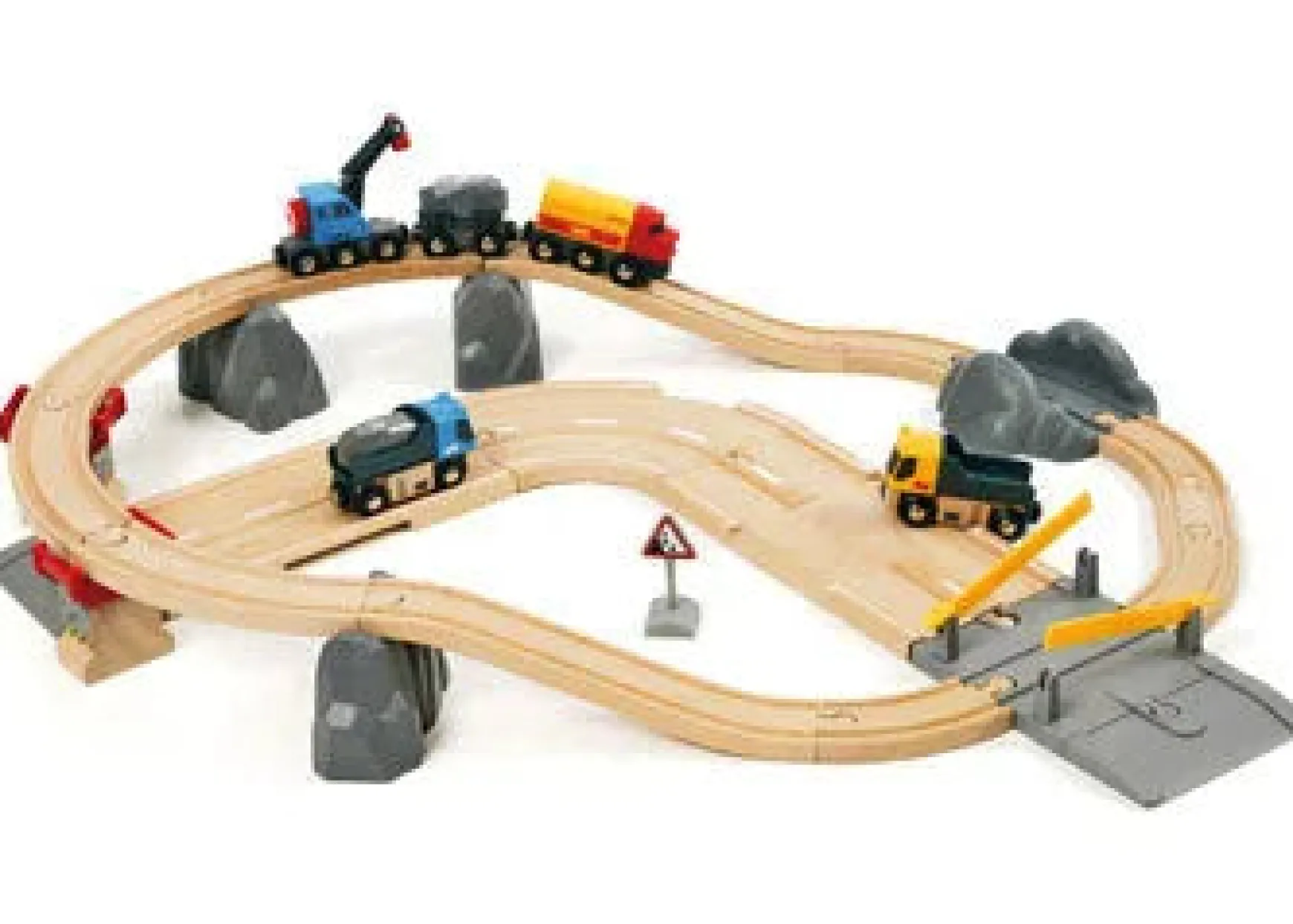 BRIO Set - Rail u0026 Road Loading Set 32 pieces