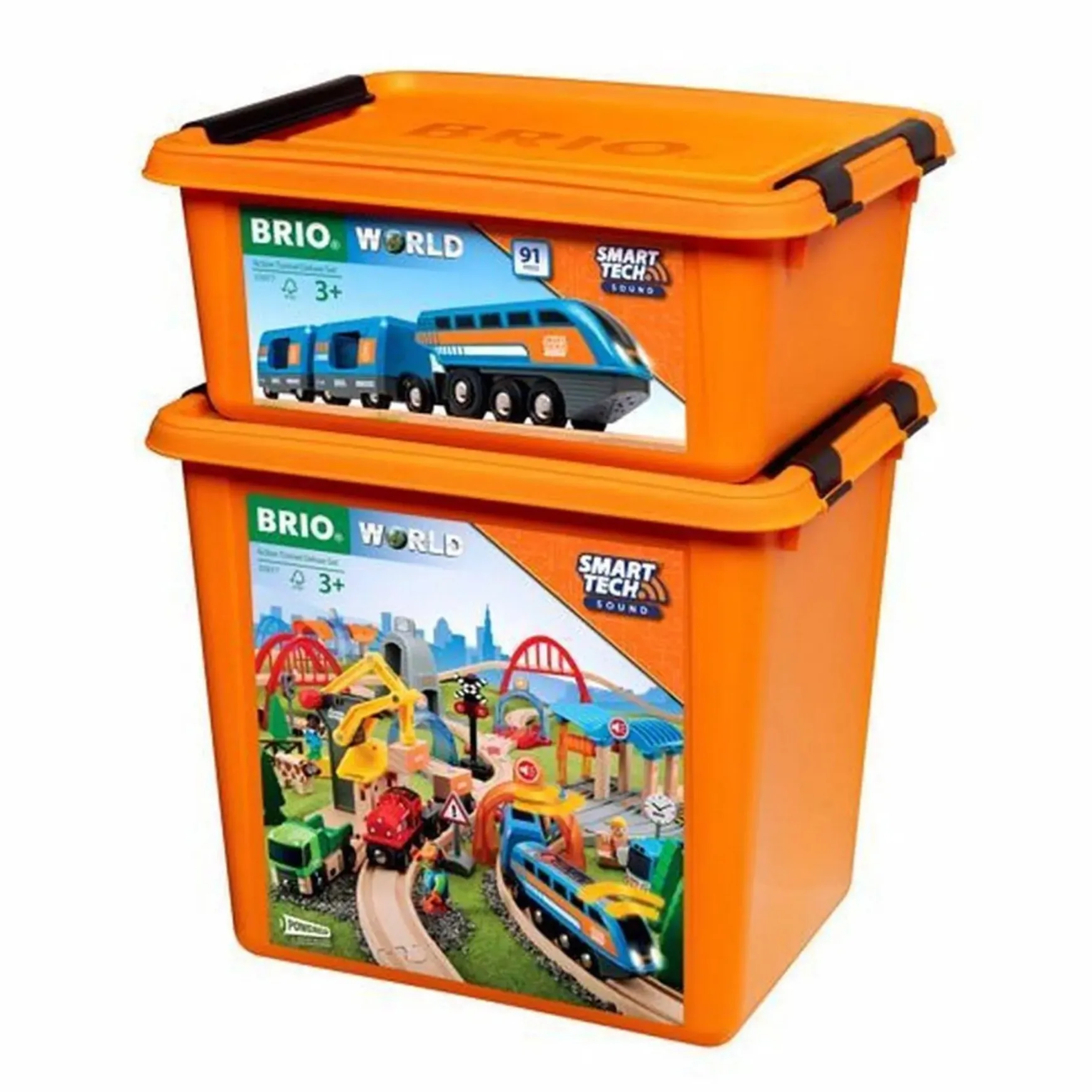 BRIO Smart Tech Sound - Action Tunnel Deluxe set 91 pieces