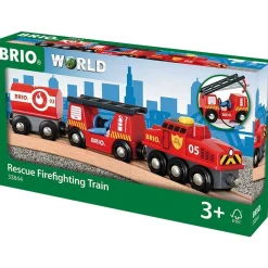 BRIO Train - Rescue Firefighting Train 4 pieces