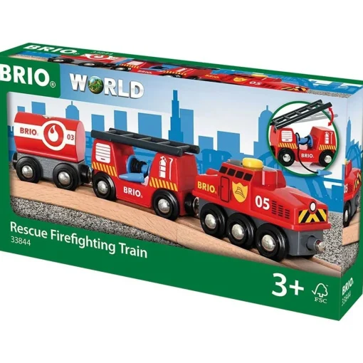BRIO Train - Rescue Firefighting Train 4 pieces