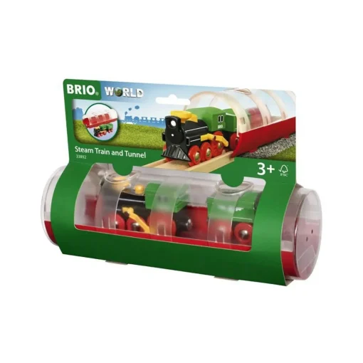 BRIO Train - Tunnel u0026 Steam Train 3 pieces