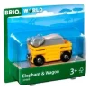 BRIO Vehicle - Elephant and Wagon 2 pieces