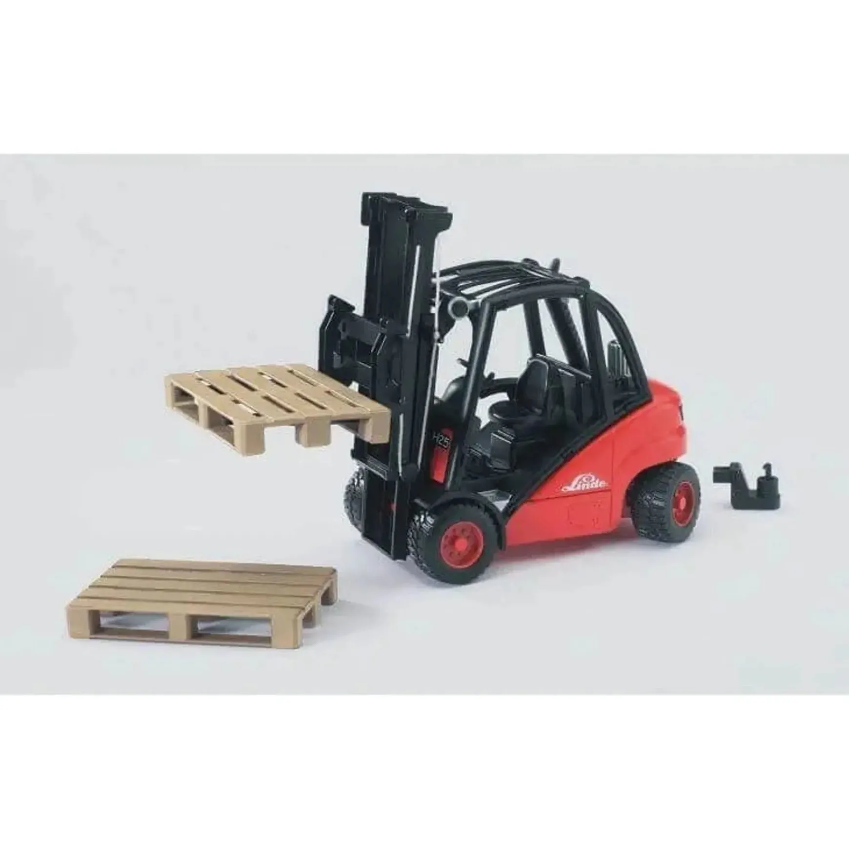 Bruder | Linde Fork Lift H30D with 2 Pallets 1:16