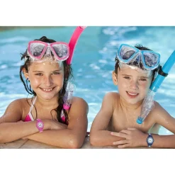 Cactus Watches | Junior | Time Teacher | Blue / Pink flowers