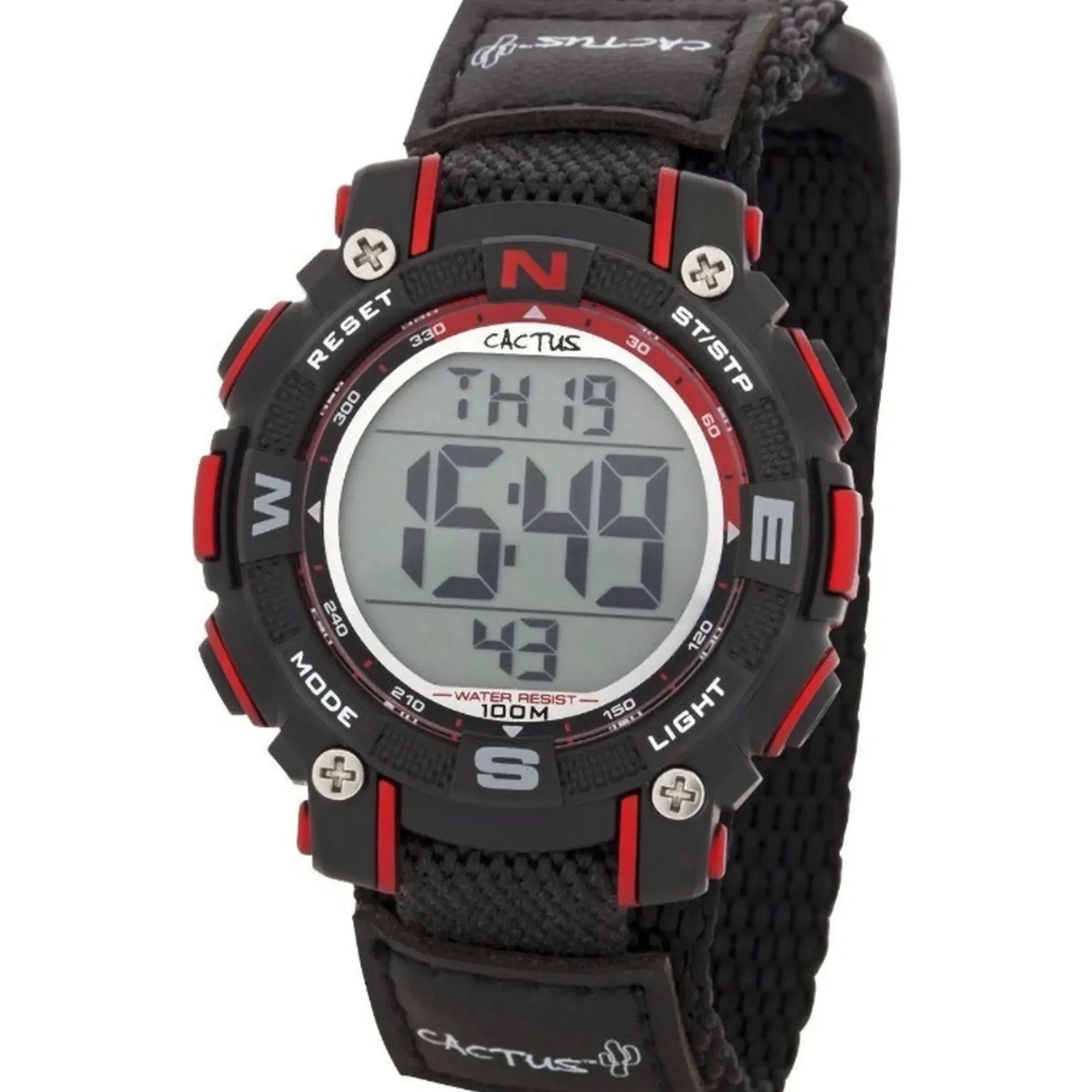 Cactus Watches | Robust | Kids Digital Watch | Black/Red