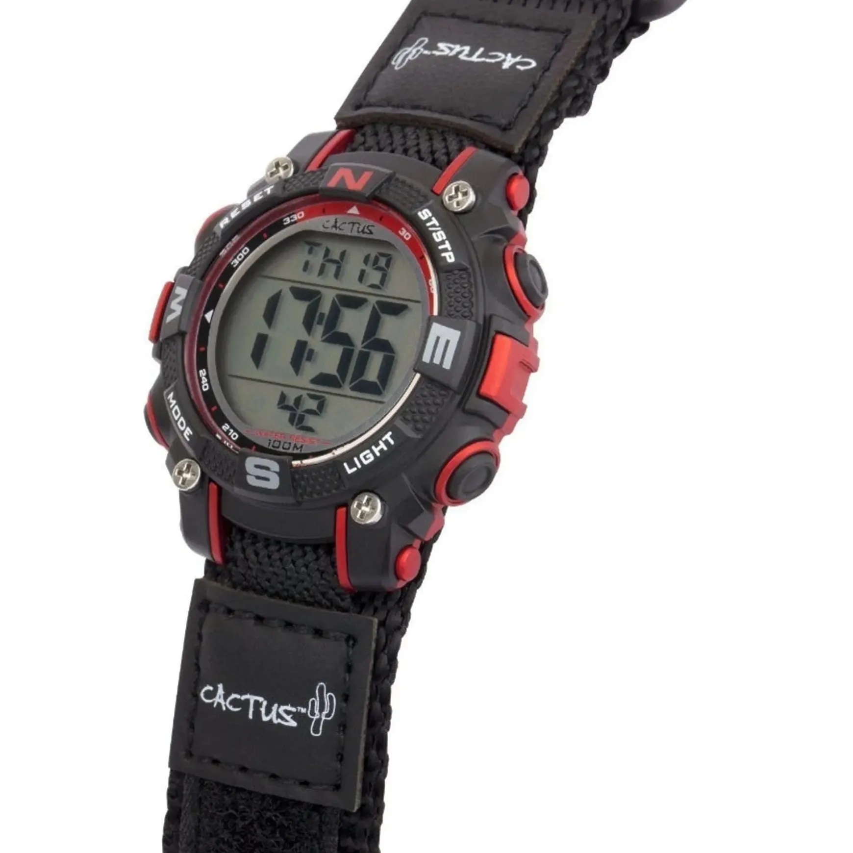 Cactus Watches | Robust | Kids Digital Watch | Black/Red