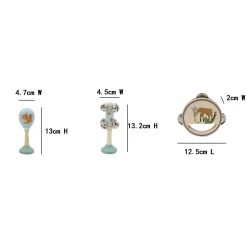 Calm u0026 Breezy Woodland Wooden 3 Piece Musical Set