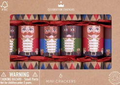 Christmas Crackers | Mini Nutracker | Pack of 6