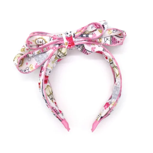 Claris Fashion Print Headband with Bow