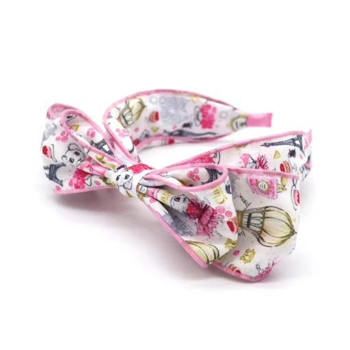 Claris Fashion Print Headband with Bow