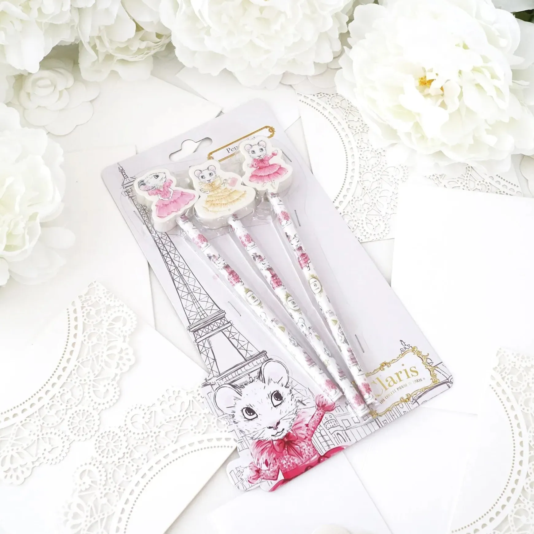 Claris Pencils with Topper (Set of 3)