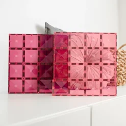 Connetix 2 Piece Base Plate Pink u0026 Berry Pack Pastel