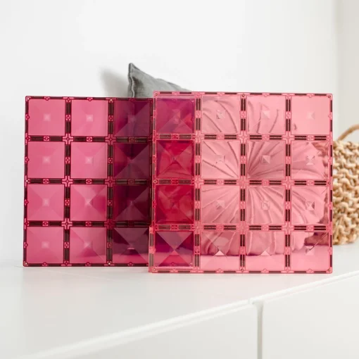 Connetix 2 Piece Base Plate Pink u0026 Berry Pack Pastel