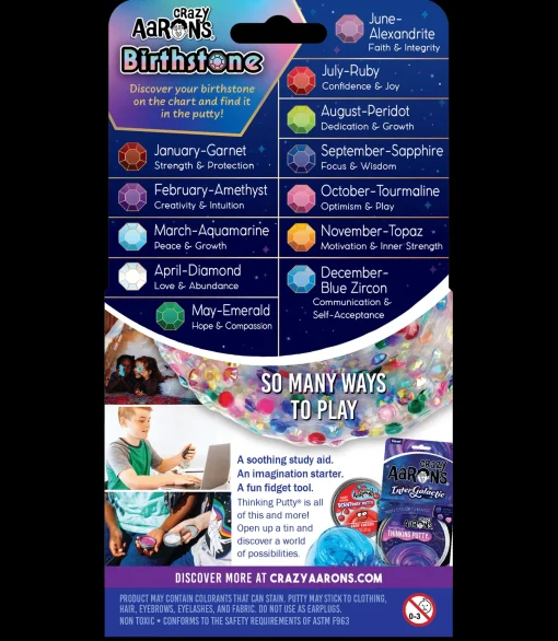 Crazy Aaron's Putty Birthstone - Trendsetters