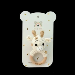 Crochet Ring Rattle - Percy Giraffe