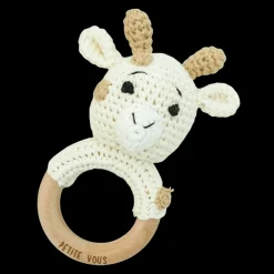 Crochet Ring Rattle - Percy Giraffe