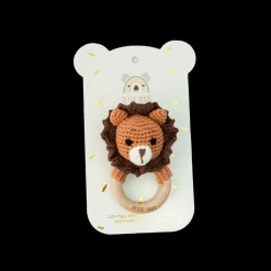 Crochet Ring Rattle - Roary Lion