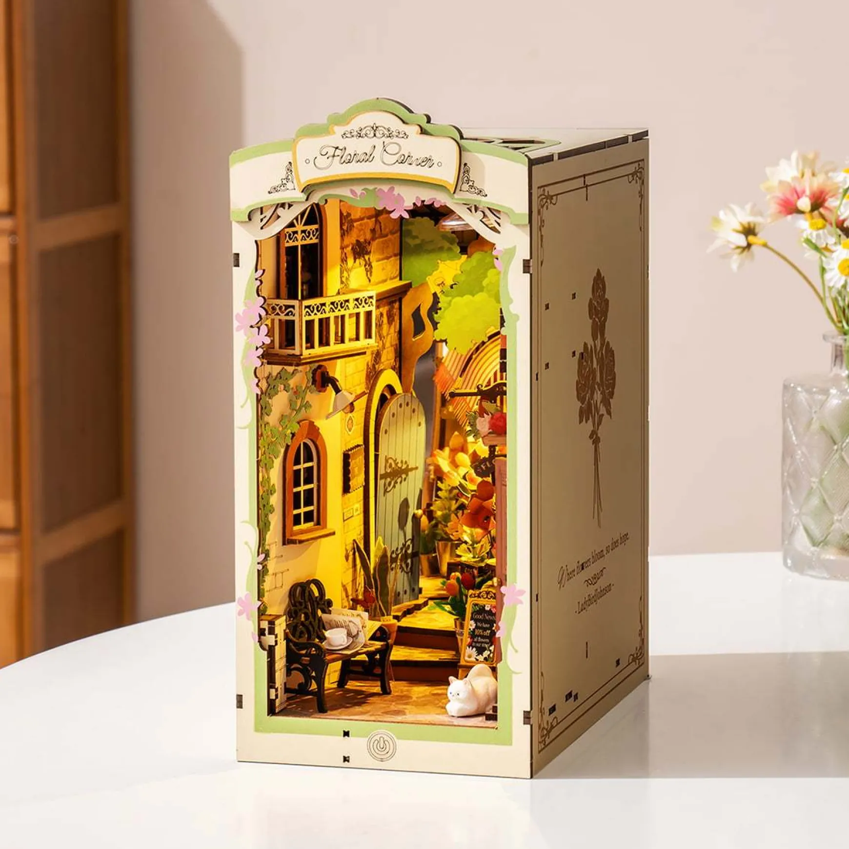 DIY Book Nook | Floral Corner