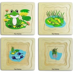 Frog 4 Layer Puzzle