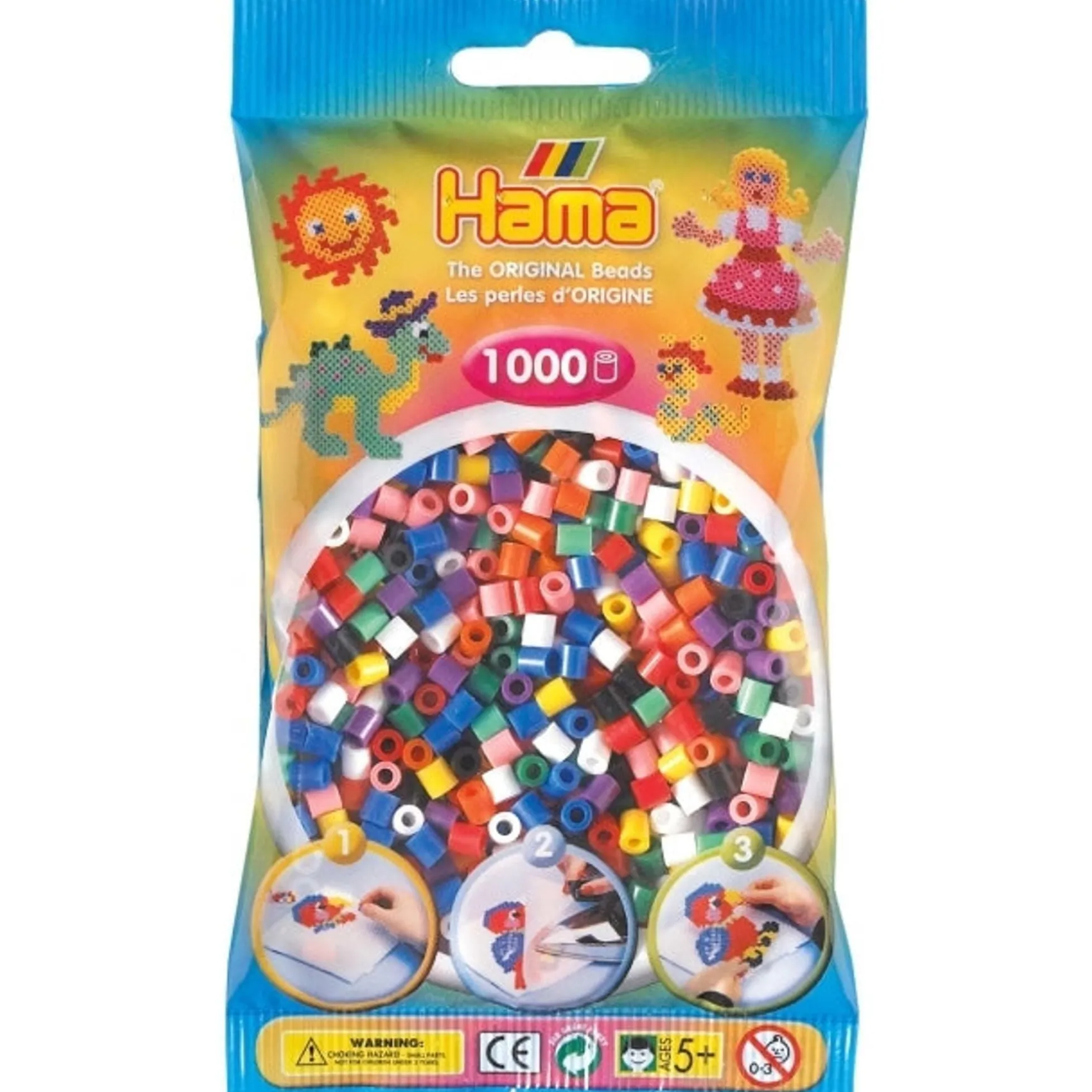 Hama Beads - 1000 Bead Pack (14 variants)