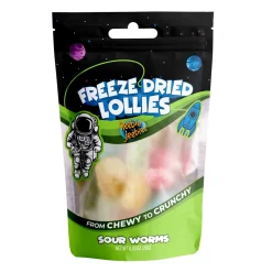 Heebie Jeebies | Freeze Dried Sour Worms Lollies | Mini