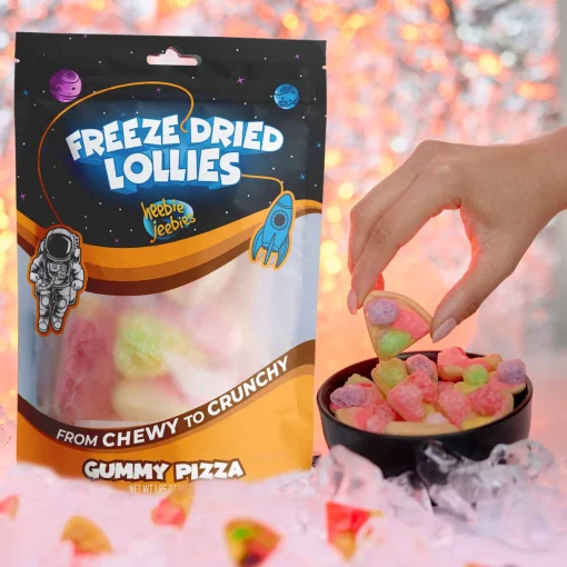 Heebie Jeebies | Freeze Dried Gummy Pizza Lollies | Large