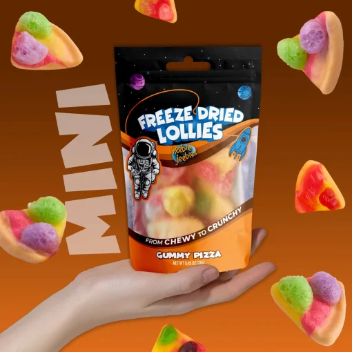Heebie Jeebies | Freeze Dried Gummy Pizza Lollies | Mini