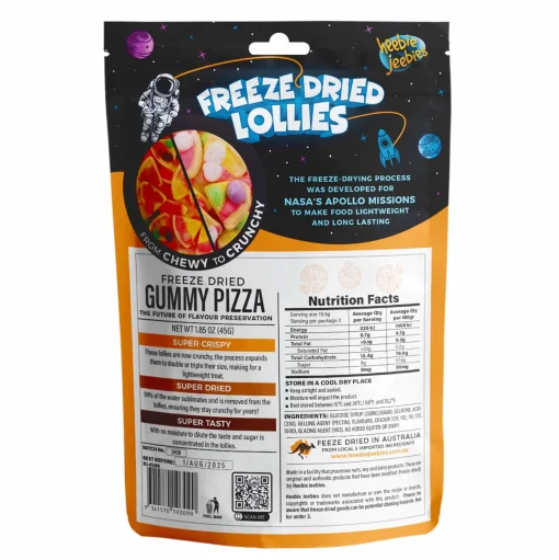 Heebie Jeebies | Freeze Dried Gummy Pizza Lollies | Large