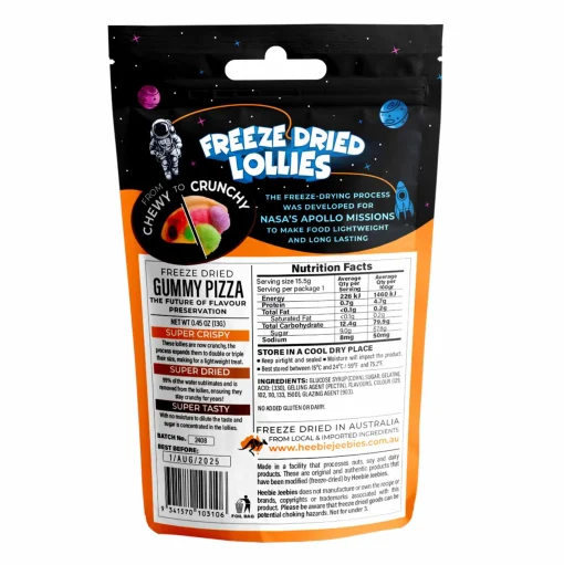 Heebie Jeebies | Freeze Dried Gummy Pizza Lollies | Mini