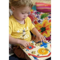 Latches Activity Wooden Puzzle Board