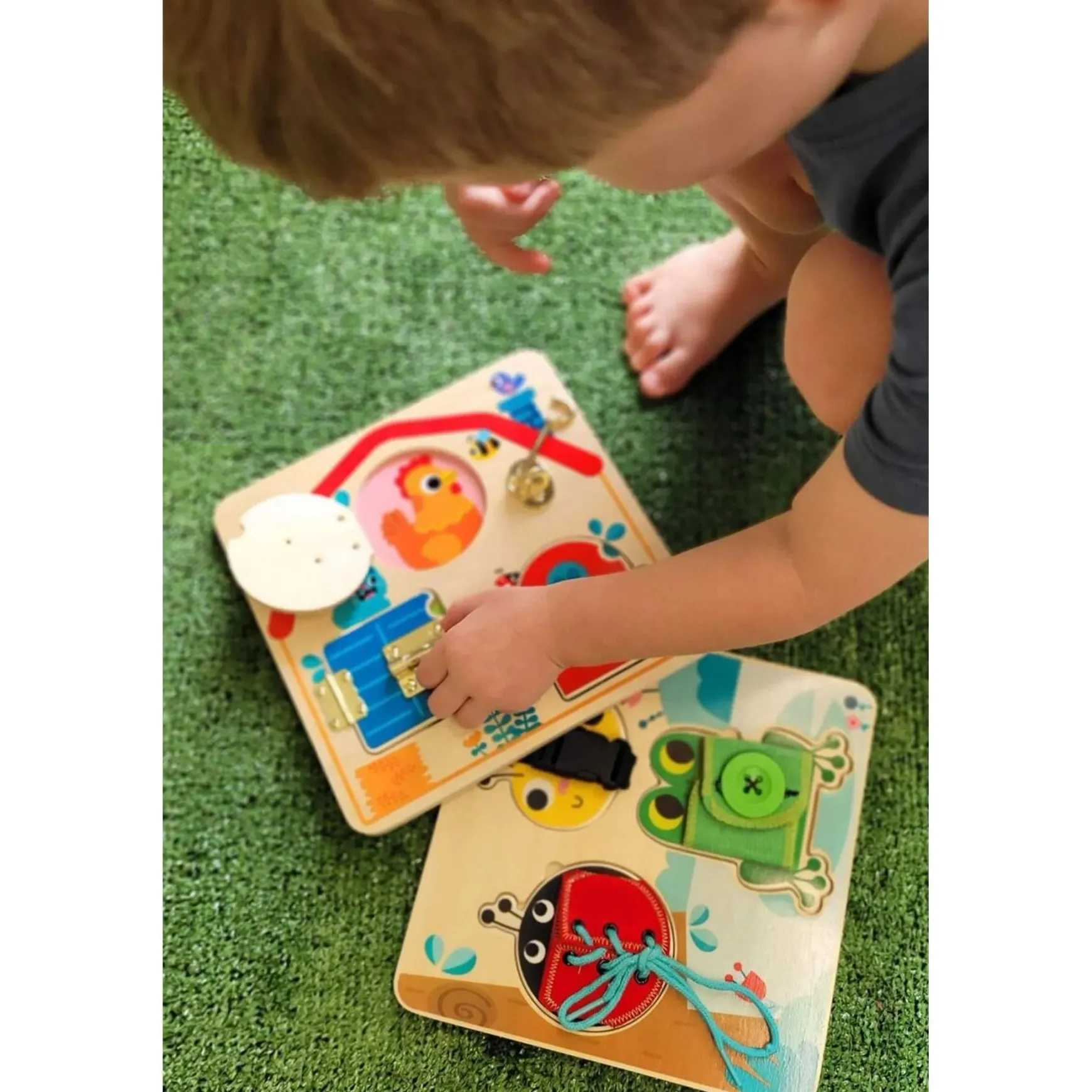 Latches Activity Wooden Puzzle Board