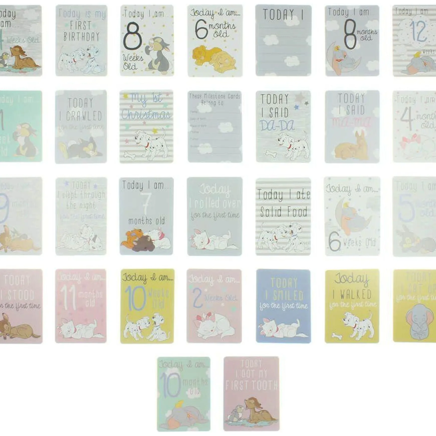Magical Beginnings Milestone Cards