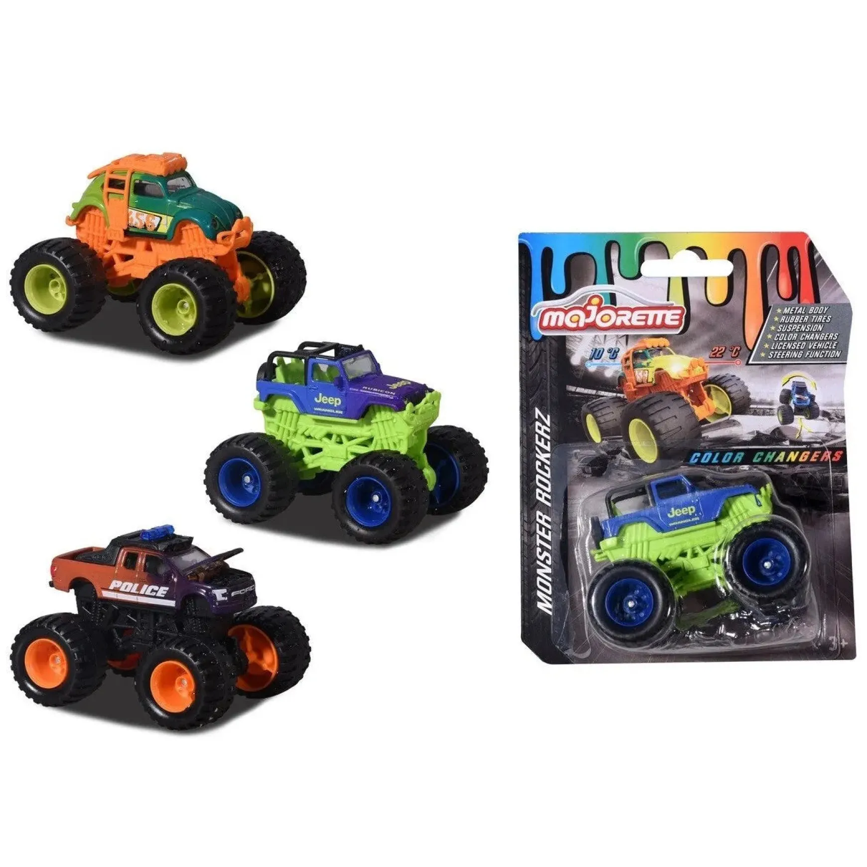 Majorette | Monster Rockerz Colour Changers