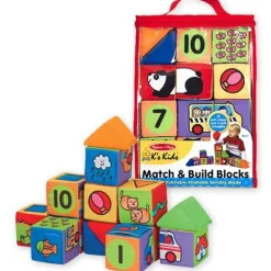 Melissa u0026 Doug - Match u0026 Build Blocks