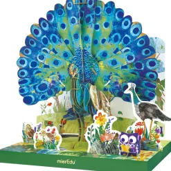 mierEdu Eco 3D Puzzle - Peacock