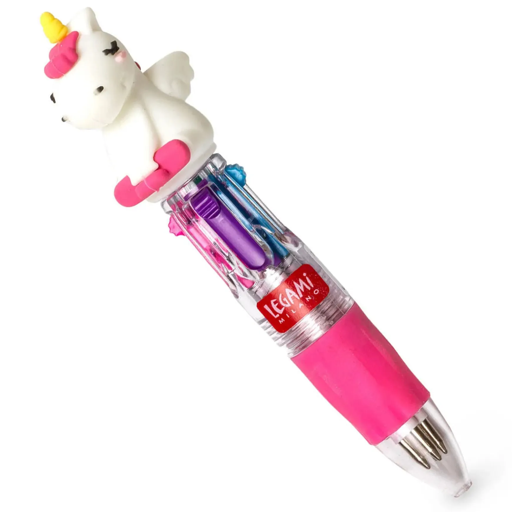 Mini 4 Colour Ballpoint Pen - Unicorn