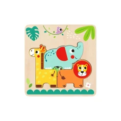 Multi-Layered Jungle Animal Puzzle