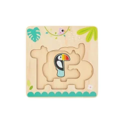 Multi-Layered Jungle Animal Puzzle