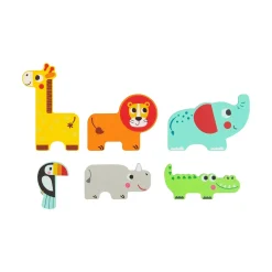 Multi-Layered Jungle Animal Puzzle