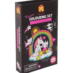 Neon Colouring Set - Unicorns and Friends