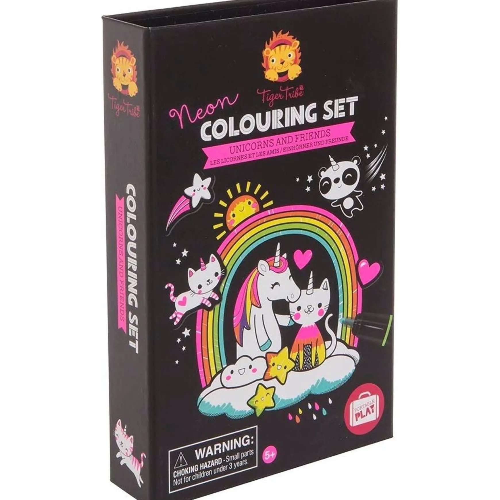 Neon Colouring Set - Unicorns and Friends